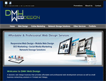 Tablet Screenshot of dmhwebdesign.com